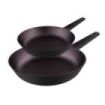 Cecotec Polka Experience Titan Pack de 2 Sartenes de 20 y 24cm - Aluminio Fundido - Teflon Antiadherente - Libre de PFOA - Compatible con Induccion - Apto para Lavavajillas - Color Granate