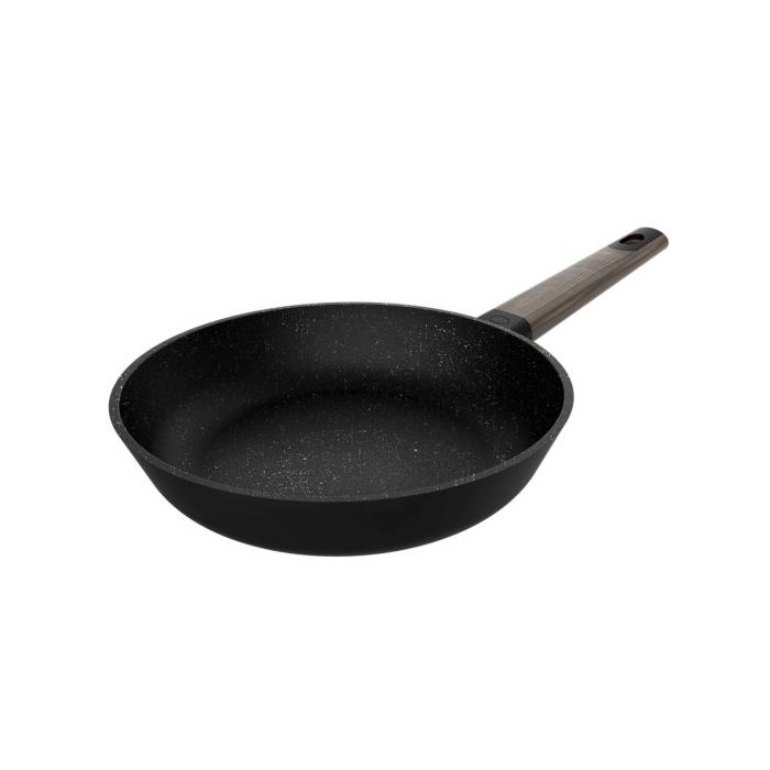Cecotec Polka Excellence Force Sarten de Aluminio Fundido de 28cm - Teflon Antiadherente - Libre de PFOA - Apto para Lavavajillas - Compatible con Induccion - Fondo Indeformable de 5mm - Color Negro