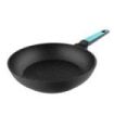 Cecotec Polka Platinum Thunder Sarten de Aluminio Forjado de 24cm - Revestimiento Teflon Antiadherente - Apto para Lavavajillas - Compatible con Induccion - Fondo de 6 Capas - Color Negro y Azul