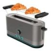 Cecotec ShineandToast Extra Tostadora de Ranura Larga - Potencia de 1050W - Aviso Luminoso - Ranura Ancha hasta 3.8cm - Acabado en Acero Inoxidable - Calienta Panecillos - 7 Niveles de Tostado