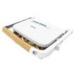 Cecotec Rock'nGrill 1300 WoodW Parrilla Electrica - Potencia de 1300W - Revestimiento Antiadherente - Base Antideslizante - Placa Ajustable - Indicador Luminoso - Asa de Madera - Color Blanco