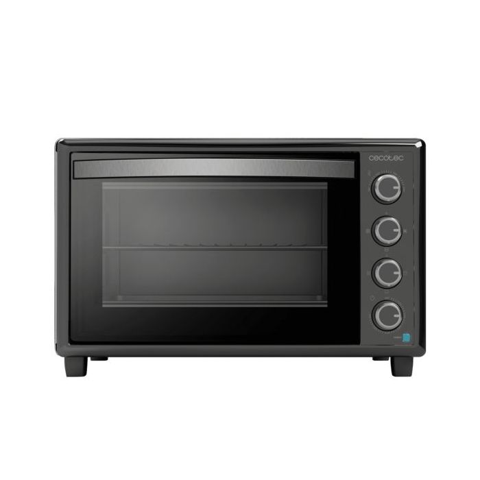 Cecotec Bake and Toast 6090 Gyro Horno de Sobremesa - 2200W - Capacidad de 60L - 12 Funciones - Rustidor Giratorio - Horneado por Conveccion - Luz Interior - Puerta Doble Cristal - Color Negro