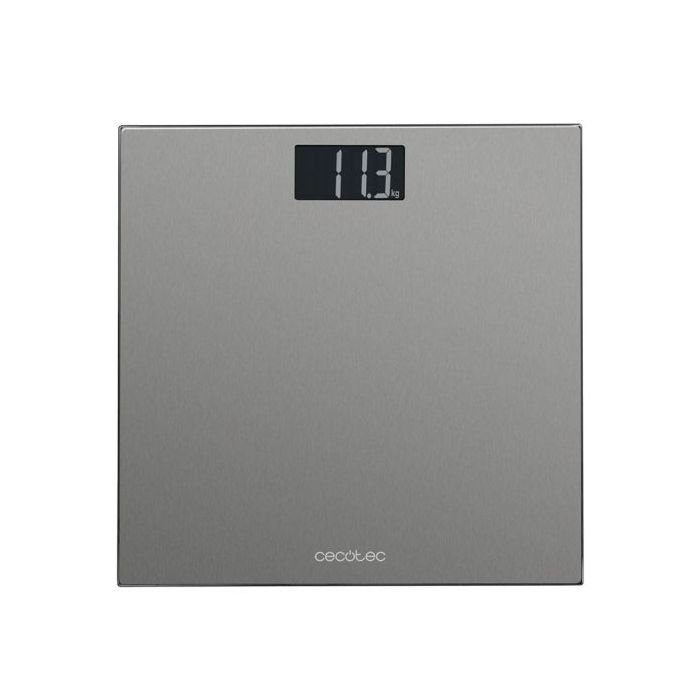 Cecotec Surface Precision 9200 Healthy Bascula Corporal - Capacidad hasta 180kg - 4 Sensores - Acero Inoxidable - Cinta Metrica y Pilas - Pantalla LCD - Antihuellas - Patas Antideslizantes - 300x300mm