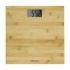 Cecotec Surface Precision 9300 Healthy Bascula Corporal de Bambu - Capacidad hasta 180kg - 4 Sensores - Pantalla LCD - Incluye Cinta Metrica y Pilas - Autoapagado - 300x300mm - Color Madera Claro