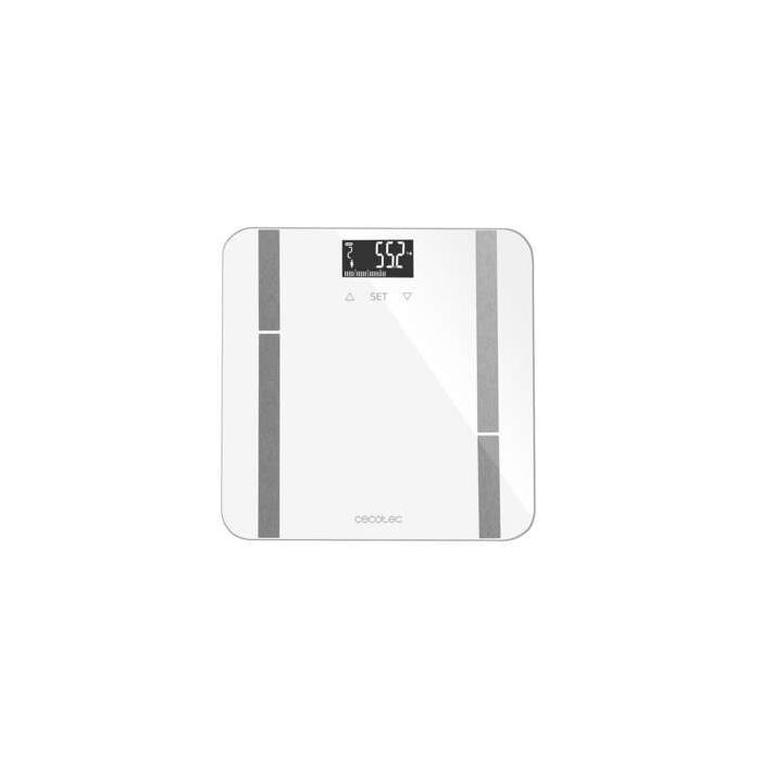 Cecotec Surface Precision 9400 Full Healthy Bascula de Baño - Alta Precision - Plataforma de Cristal Templado - Pantalla LCD Invertida - Peso Max. 180kg