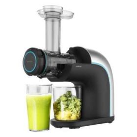 Cecotec Juice & Live 2000 EasyClean Licuadora de Prensa Fria 150W 70rpm - 3 Niveles de Licuado - Filtro EasyClean - Tapon Antigoteo - Tambor con Doble Salida
