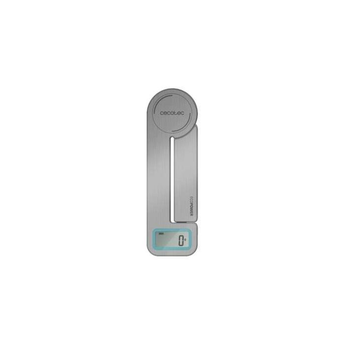 Cecotec Cook Control 10100 EcoPower Compact Bascula de Cocina - Plegable - Sin Pilas - Precision de 1gr - Peso Max. 5kg - Pantalla LCD - Funcion Tara - Funcion Solidos y Liquidos
