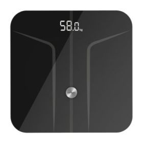 Cecotec Surface Precision 9750 Smart Healthy Bascula Corporal hasta 180kg - Bluetooth 4.0 - Patas Antideslizantes - Funcion Bebe - Vidrio Templado - 4 Sensores - Cinta Metrica - 300x300mm - Color Negro