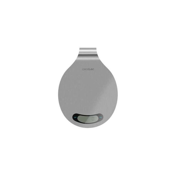 Cecotec Cook Control 10400Smart Healthy EasyHang Bascula de Cocina - Precision de 1gr - Peso Max. 8kg - Pantalla LCD - Funcion Tara - Asa para Colgar