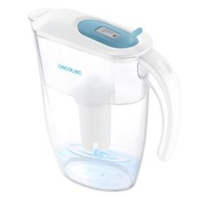 Cecotec H2ONature 2400 Active Jarra Purificadora de Agua - Filtro de 4 Capas - Capacidad de 2.4L - Indicador LCD - 3 Filtros - Tapa Extraible - Apto para Puerta de Refrigerador - Color Blanco