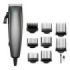 Cecotec Bamba PrecisionCare Power Blade Titanium Cortapelos con Cable - Cuchillas de Titanio - Uso en Seco y Humedo - 9 Peines Guia - Palanca de Ajuste Regulable - Lubricante - Color Gris