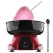 Cecotec Fun and Sugar Maquina de Algodon de Azucar - Potencia de 500W - Estilo Retro - Desmontable - Incluye Cuchara y Sticks - Tapa Antisalpicaduras - Color Negro y Rojo