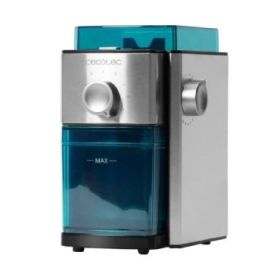 Cecotec SteelMill 2000 Adjust Molino de Cafe Multifuncional - 150W - Cuerpo de Acero Inoxidable - Cuchillas de Titanio - Funcion 2 en 1 - Capacidad 90g - Tapa Transparente - 20x14x21cm