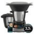 Cecotec Mambo Touch Robot de Cocina - 1600W - Pantalla Tactil TFT 5" - App con Recetas Guiadas - Jarra de Acero Inoxidable - Capacidad 3.3L - Jarra Cerramica Antiadherente - 40x25x33cm - Color Negro