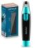 Cecotec Bamba PrecisionCare NoseTrim Cortapelos Inalambrico - Cuchilla de Acero Inoxidable - Ergonomico - Tapa Protectora Incluida - Portatil y Facil de Usar - Funciona con Pilas - Color Negro y Azul