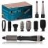 Cecotec Bamba CeramicCare 10in1 Styler Cepillo Alisador 10 en 1 - Potencia 1500W - Revestimiento Ceramico - Funcion Aire Frio - Cable Giratorio 360° - Cabezales Surtidos - Color Negro