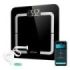 Cecotec Surface Precision Smart Healthy Bascula Corporal hasta 180kg - 4 Sensores - 10 Parametros - Bluetooth - Cristal Templado - Funcion Bebe - LCD - Patas Antideslizantes - 310x310mm - Color Negro