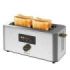 Cecotec TouchandToast Extra Double Tostadora de Doble Ranura Larga - 1500W - Pantalla Tactil a Color - Capacidad 4 Rebanadas - Autocentrado - 7 Niveles de Tostado - Ranura Ancha - Acero Inoxidable