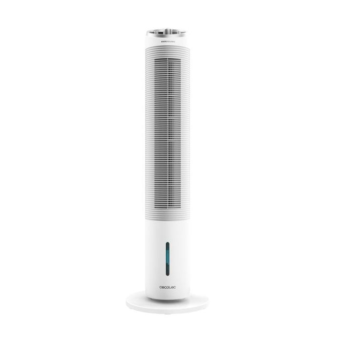 Cecotec EnergySilence 2000 Cool Tower Climatizador Evaporativo de Torre - 60W - Deposito 2L - 3 Velocidades - Oscilacion 60º - Caudal de 800m3/h - Silencioso - Enfriadores - 30x30x105cm - Color Blanco