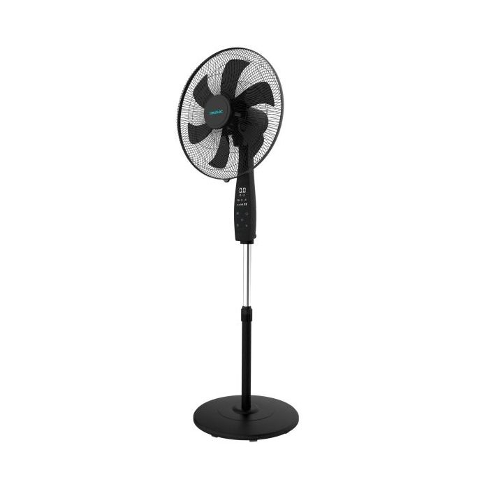 Cecotec EnergySilence 620 Max Flow Smart Ventilador de Pie con 6 Aspas - 70W - Diametro de 45cm - Mando a Distancia - Pantalla LED - Temporizador - Oscilacion 75º - 50x43x152cm - Color Negro