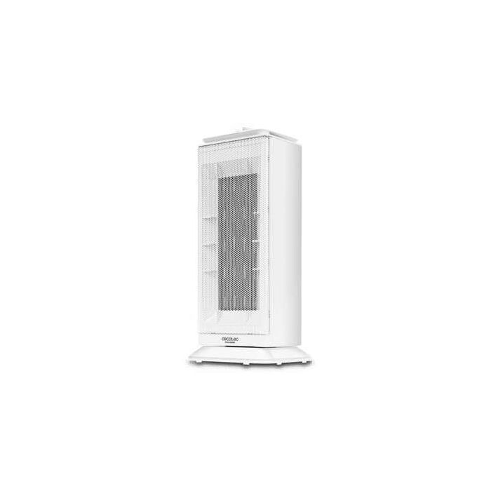 Cecotec Ready Warm 6200 Ceramic Sky Calefactor Baño Ceramico 2000W - Oscilante - Termostato Regulable - 3 Modos de Funcionamiento - Proteccion Sobrecalentamiento y Antivuelco - Cobertura 20m2