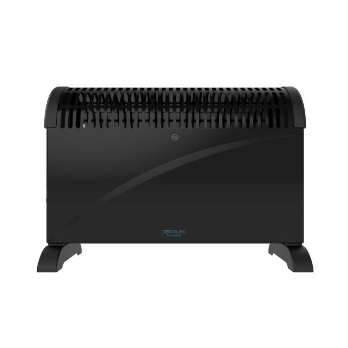 Cecotec Ready Warm 6500 Turbo Convection Convector con Pies - 2000W - Cobertura hasta 20m2 - Termostato - 4 Modos - Tecnologia Flashwarm - Ligero y Portatil - 52x20x39cm - Color Negro