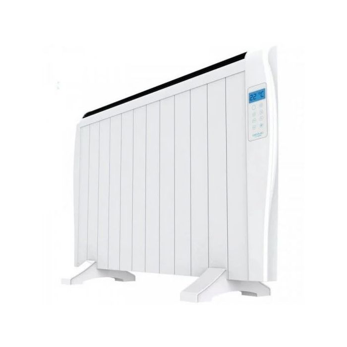 Cecotec Ready Warm 2500 Thermal Radiador Electrico Bajo Consumo 1800W - 12 Elementos - Colocacion en Pared o de Pie - Pantalla LED - 3 Modos - Temporizador - Mando a Distancia