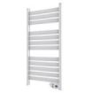 Cecotec ReadyWarm 9000 Toallero Electrico - Potencia de 500W - Pantalla LED - Temporizador 2h - Proteccion IPX4 - Calienta 8m2 - Doble Sistema de Seguridad - 55x4x102cm - Color Blanco