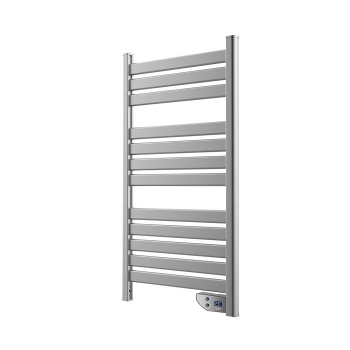 Cecotec ReadyWarm 9050 Toallero Electrico - Potencia de 500W - Aluminio - Pantalla LED - Calienta 8m2 - Proteccion IPX4 - Funcion Flash-Drive de Secado - 55x4x102cm - Color Gris