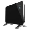 Cecotec Ready Warm 6670 Crystal Connection Convector de Cristal Templado - 1000W - Cobertura hasta 10m2 - Control Wi-Fi - LED Tactil - 2 Niveles de Potencia - Autoapagado - 60x24x43cm - Color Negro