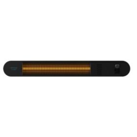 Cecotec Ready Warm 8600 Power Gold Calefactor Halogeno de Radiacion Infrarroja Exterior 2000W - Colocacion en Pared - IP55 - 3 Niveles de Potencia - Temporizador - Mando a Distancia
