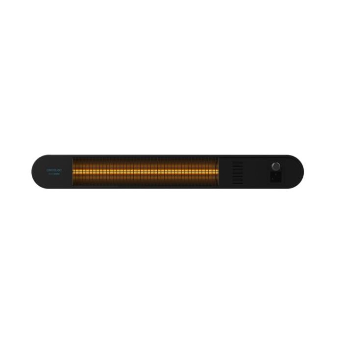 Cecotec Ready Warm 8600 Power Gold Calefactor Halogeno de Radiacion Infrarroja Exterior 2000W - Colocacion en Pared - IP55 - 3 Niveles de Potencia - Temporizador - Mando a Distancia