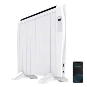 Cecotec Ready Warm 1800 Thermal Connected Radiador Electrico 1200W - 8 Elementos - Colocacion en Pared o de Pie - Control WiFi - Temporizador - Pantalla LCD - Mando a Distancia