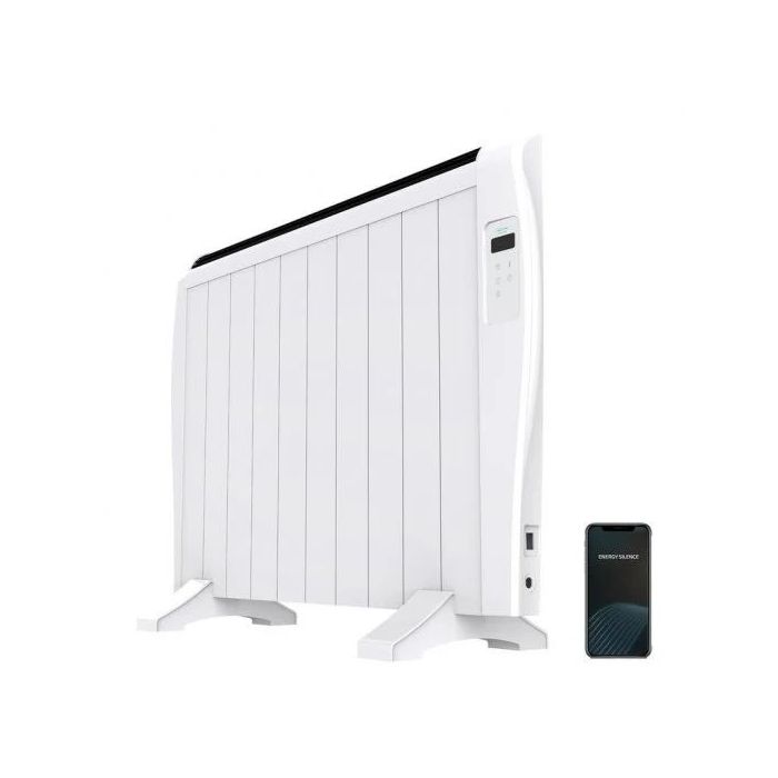Cecotec Ready Warm 2000 Thermal Connected Radiador Electrico 1500W - 10 Elementos - Colocacion en Pared o de Pie - Control WiFi - Temporizador - Pantalla LCD - Mando a Distancia