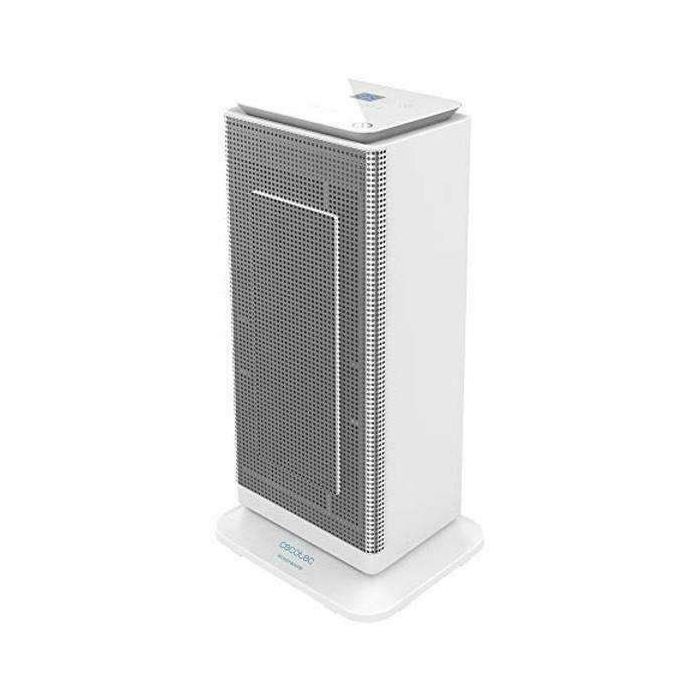 Cecotec ReadyWarm 6400 Ceramic Sky Smart Calefactor Ceramico de Torre - 2000W - Tecnologia PTC - Funciones Calor y Frio - Control Remoto - Temporizador - Sistema de Seguridad Triple - Color Blanco