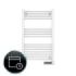 Cecotec ReadyWarm 9100 Toallero Electrico - Potencia de 500W - Pantalla LED - Control Tactil - Programador Semanal - 3 Modos de Uso - Temperatura Ajustable - Proteccion IP24 - 50x6x87cm - Color Blanco