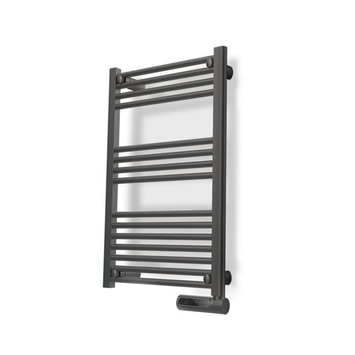 Cecotec ReadyWarm 9100 Toallero Electrico - Potencia de 500W - Pantalla LED - Control Tactil - Programador Semanal - 3 Modos de Uso - Temperatura Ajustable - Proteccion IP24 - 50x6x87cm - Color Gris
