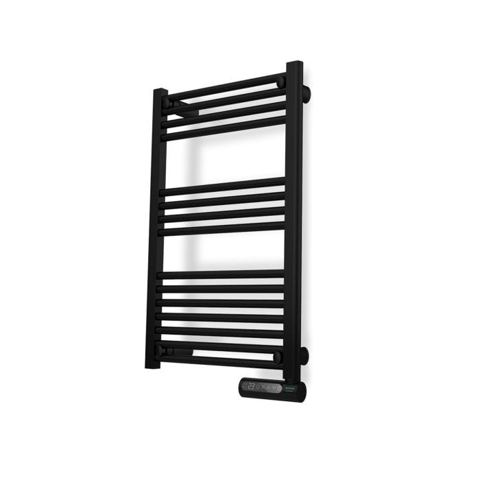 Cecotec ReadyWarm 9100 Toallero Electrico - Potencia de 500W - Pantalla LED - Programador Semanal - 3 Modos de Uso - Control Tactil - Temperatura Ajustable - Proteccion IP24 - 50x6x87cm - Color Negro