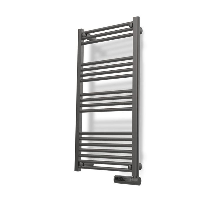 Cecotec ReadyWarm 9200 Toallero Electrico - 750W - Pantalla LED - Programador Semanal - 4 Modos - Temperatura Ajustable - IP24 - Seguridad Anti Sobrecalentamiento y Antihelada - 50x6x107cm - Color Gris
