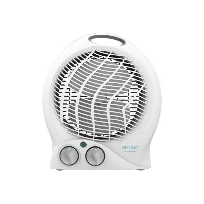 Cecotec ReadyWarm 9790 Force Calefactor Electrico - 2000W - 3 Modos de Funcionamiento - Termostato Regulable - Uso Facil e Intuitivo - Transporte Comodo - Seguridad con Autoapagado - Color Blanco