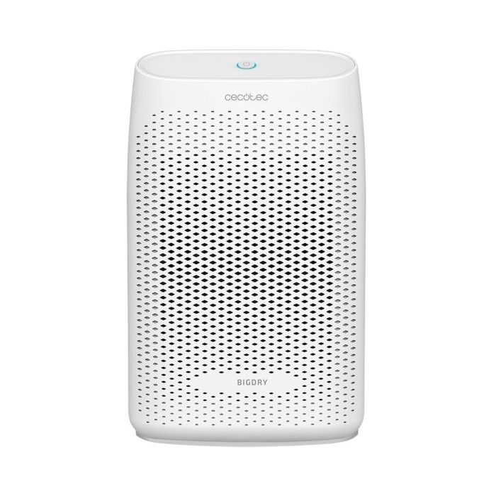 Cecotec Bigdry 2000 Essential Deshumidificador - Capacidad de 300ml/dia - Deposito Transparente 0.7L - Silencioso - Cobertura hasta 20m2 - Facil Transporte - Autoapagado - Elegante - Color Blanco