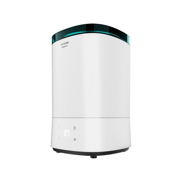 Cecotec Breeze Care 3000 Humidificador de Aire - 30W - Capacidad de 5.5L - 330 ml/h - Control Humedad de 30 a 90% - Cobertura hasta 30m2 - Autonomia 24h - Modo Noche - 21.4x21.4x33.3cm - Color Blanco