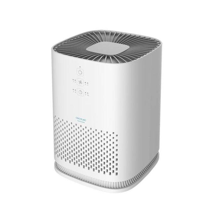Cecotec TotalPure 1000 Handy Purificador de Aire - Potencia de 25W - Filtro de 3 Etapas - Cobertura hasta 25m3 - 3 Velocidades - Temporizador Programable - Modo Noche Silencioso - Color Blanco