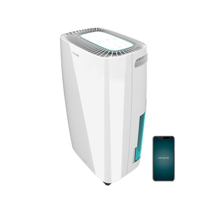 Cecotec BigDry 4000 Expert Connected Deshumidificador - Control Wi-Fi - 10L/dia - Deposito 2.5L - Cobertura hasta 105m2 - Funcionamiento Silencioso - Humedad de 40 a 80% - Pantalla LED - Color Blanco