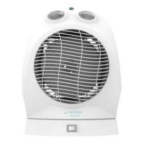 Cecotec ReadyWarm 9890 Force Rotate Calefactor Electrico - 2400W - Oscilacion a 60º - 2 Niveles de Potencia - 3 Modos - Funcionamiento Silencioso - Sistema de Seguridad Triple - Color Blanco