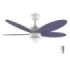 Cecotec EnergySilence Aero 4260 Purple Ventilador de Techo con 5 Aspas Reversibles y Luz LED Integrada - 40W - Diametro de 42" - 6 Velocidades - Temporizador - Mando a Distancia - Color Azul Marino