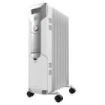 Cecotec ReadyWarm 7000 Space Radiador de Aceite con 7 Modulos de 150x580mm - 1500W - Calienta hasta 15m2 - 3 Niveles de Potencia - Facil Transporte con Ruedas - Recogecables - Color Blanco