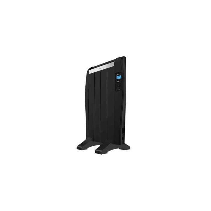 Cecotec Ready Warm 800 Thermal Black Radiador Electrico Bajo Consumo 600W - 4 Elementos - Colocacion en Pared o de Pie - Pantalla LED - 3 Modos - Temporizador - Mando a Distancia