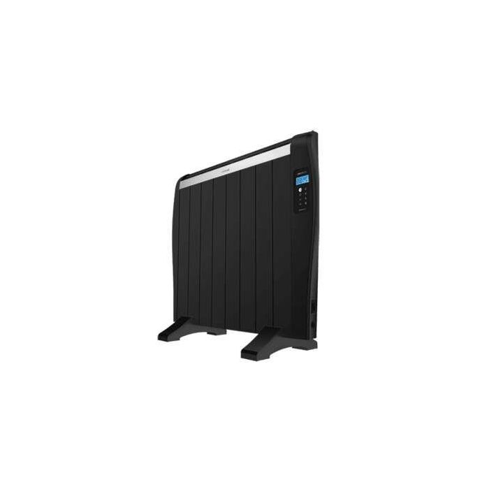 Cecotec Ready Warm 1800 Thermal Black Radiador Electrico Bajo Consumo 1200W - 8 Elementos - Colocacion en Pared o de Pie - Pantalla LED - 3 Modos - Temporizador - Mando a Distancia