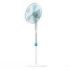 Cecotec EnergySilence 500 Ventilador de Pie con 5 Aspas - Potencia de 40W - Diametro de 40cm - 3 Velocidades - Oscilacion Automatica - Altura Ajustable hasta 130cm - Motor de Cobre - Color Blanco